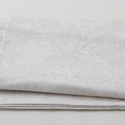 Eufloria - Tonal Floral Ivory 108" Wide 3 Yard Cut