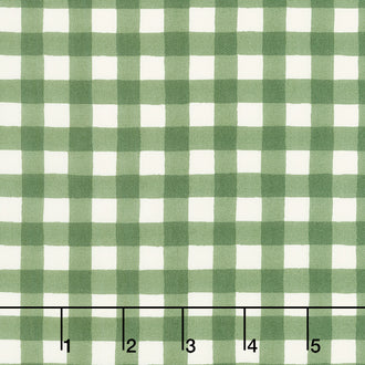 Happiness Blooms - Gingham Moss 108" Quilt Backing
