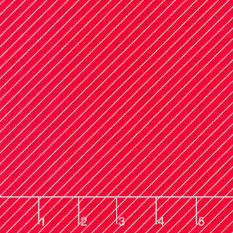Cheerfully Red - Stripe Red Yardage