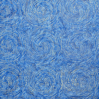 Tonga Batiks - Valor Dotty Spiral Royal Yardage