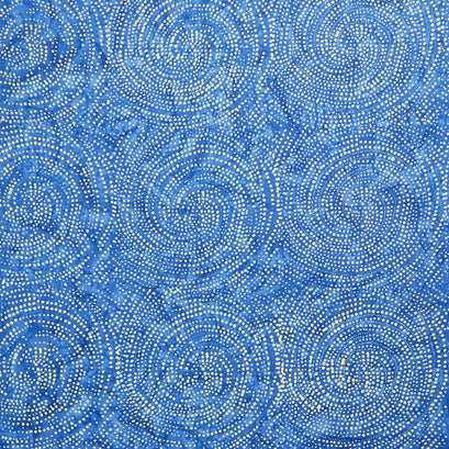 Tonga Batiks - Valor Dotty Spiral Royal Yardage