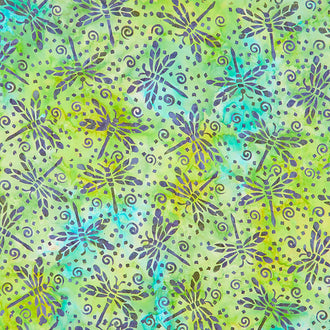Tonga Batiks - Mariposa Dragonflies Clover Yardage