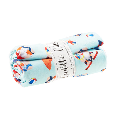 Cuddle® Digital Prints - Beach Gnomes Aruba 2 Yard Cut