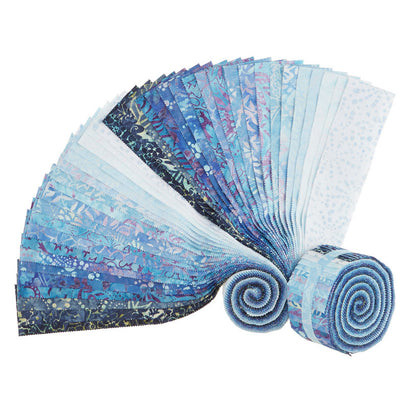 Java Batiks Favorites Blues 2.5" Strips