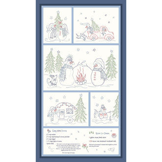 Snowfolks - Snowman Blue Panel