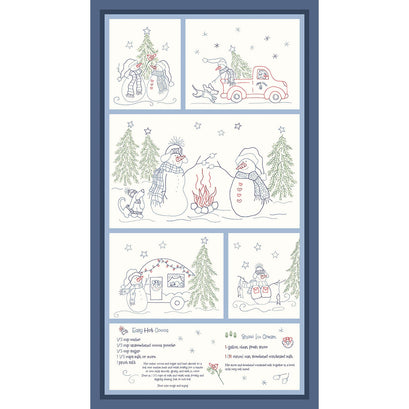 Snowfolks - Snowman Blue Panel