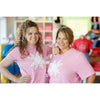 Missouri Star Jenny Quilt Block T-shirt - Heather Bubble Gum M