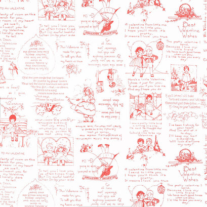 Be Mine Valentine - Greetings Red Yardage