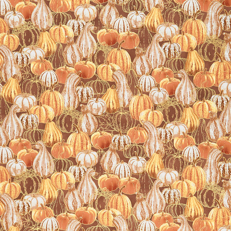 Autumn Fields - Gourds Spice Yardage Primary Image