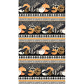 Candelabra - Border Stripe Black Multi Yardage Alternative View #1