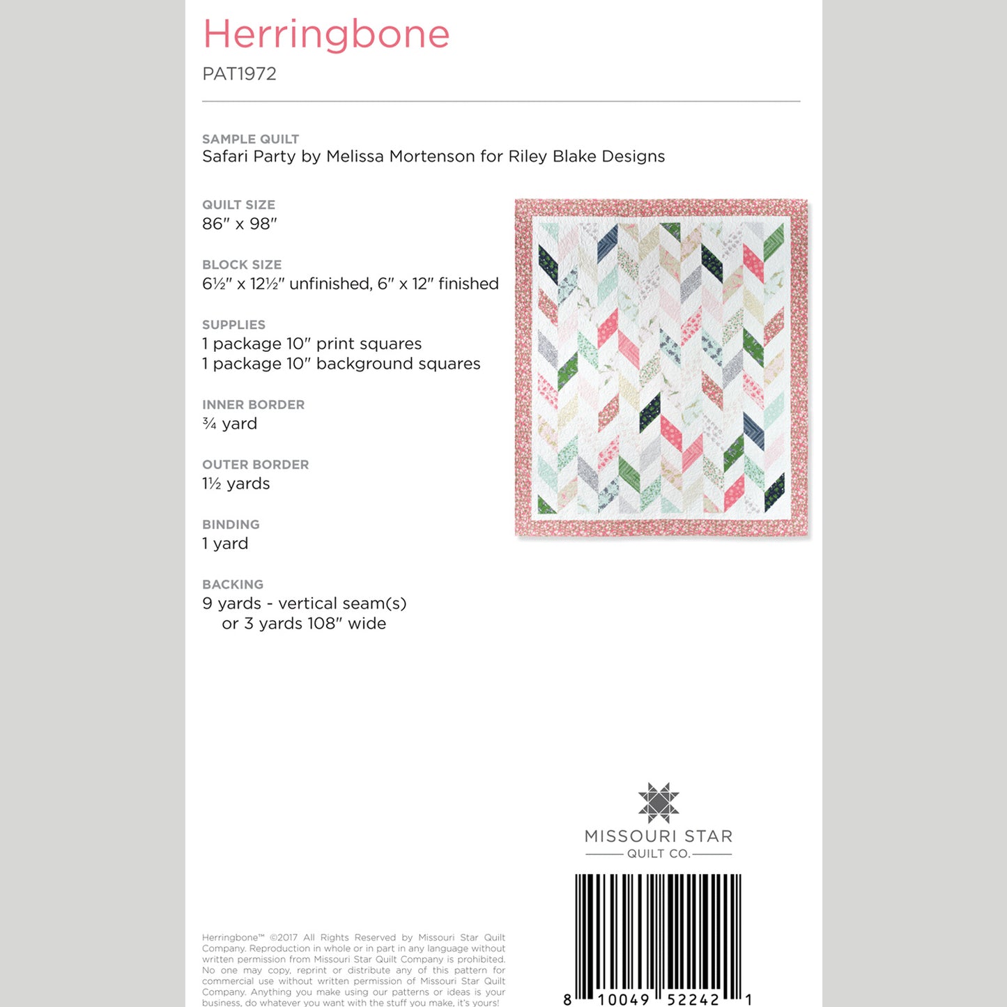 Digital Download - Herringbone Pattern by Missouri Star Alternative View #1