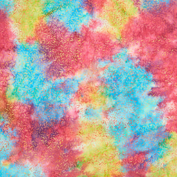 Rainbow Celebration Batiks - Sprinkles Multi Jellybean Yardage Primary Image