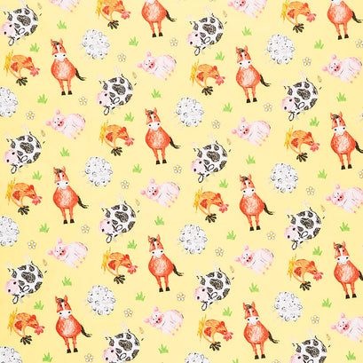 Coloring on the Farm - Animals Yellow Yardage