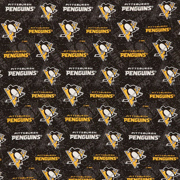 NHL - Pittsburgh Penguins Tone on Tone Black Yardage Primary Image