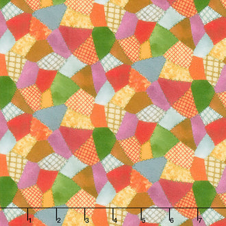 Pumpkin Farm - Colorful Patches Multi Yardage