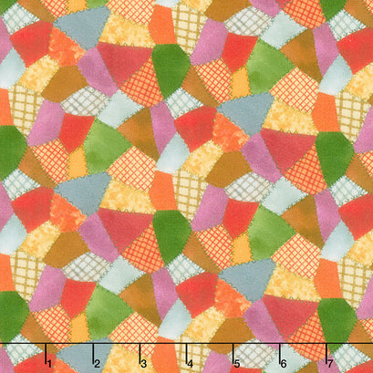 Pumpkin Farm - Colorful Patches Multi Yardage