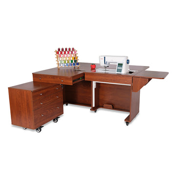 Kangaroo & Joey Sewing Cabinet - Teak Alternative View #4