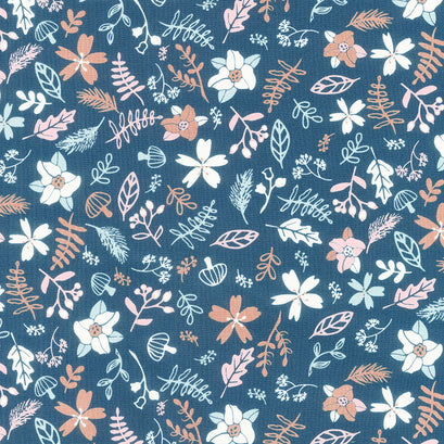 Find Your Path - Floral Navy Yardage