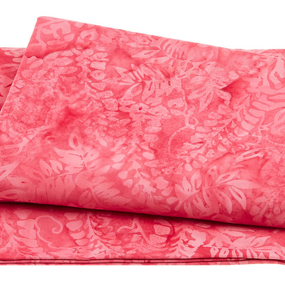 Blossoms and Blooms Batiks - Wisteria Pink Geranium 2 Yard Cut