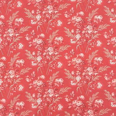 Strawberries and Cream - Cottage Vermilion Yardage