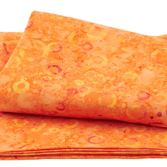 Wilmington Batiks - Floating Circles Orange/Yellow 3 Yard Cut