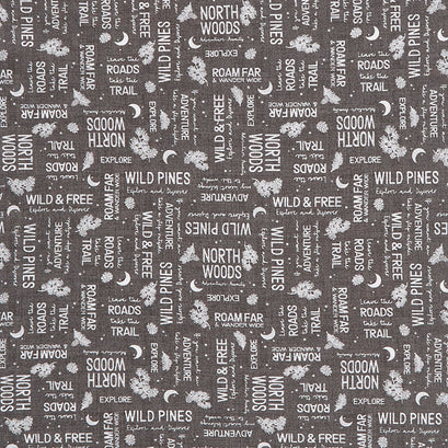 Wild Woods Lodge - Word Toss Black Yardage