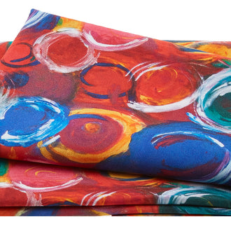 Spirit Winds - Painted Bubbles Red 2 Yard Cut