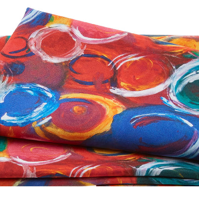 Spirit Winds - Painted Bubbles Red 2 Yard Cut