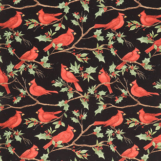 Medley in Red - Large Cardinals Black Yardage