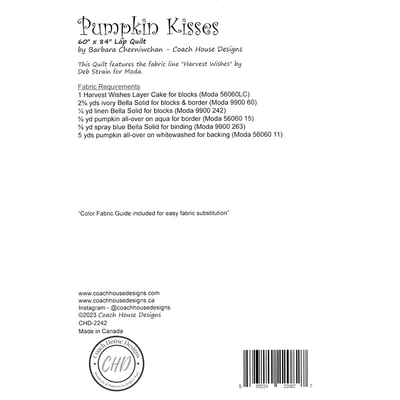 Pumpkin Kisses Quilt Pattern Alternative View #1