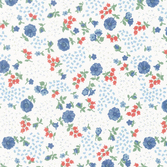 Sabrina - Flower Bed Ivory Yardage