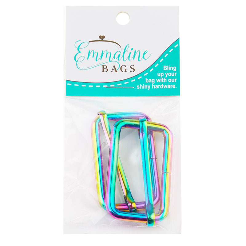 Emmaline 1-1/2" Wire Formed Strap Sliders - Set of Two Rainbow Alternative View #1