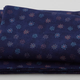 Blissful - Floral Foulard Navy 3 Yard Cut