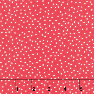 Redwork Christmas - Dots Red Yardage