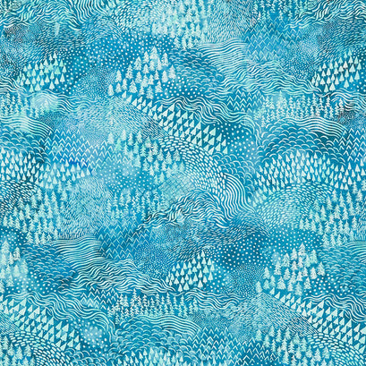 Comfort and Joy - O'er the Fields Teal Yardage