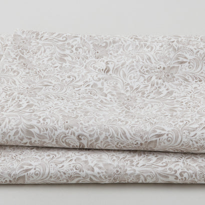 Allure - Watercolor Textured Floral Ivory 118" Wide 3 Yard Cut