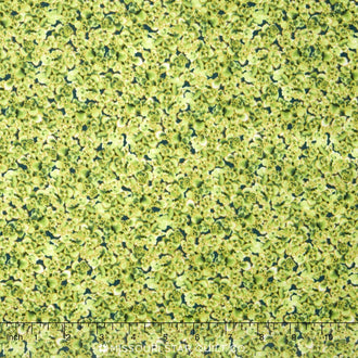 Oasis - Fresh Florets Aloe Metallic Yardage