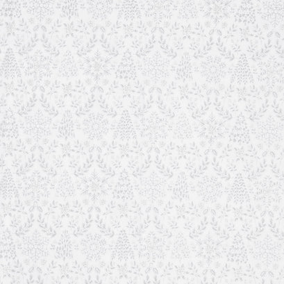 Holiday Flourish - Snow Flower Taupe Colorstory Damask Dove Metallic Yardage