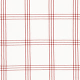 Enamoured Toweling - Large Check White Red 18" Wide Yardage Primary Image