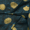 Reverie - Daisy Sketch Black Metallic Yardage Alternative View #1