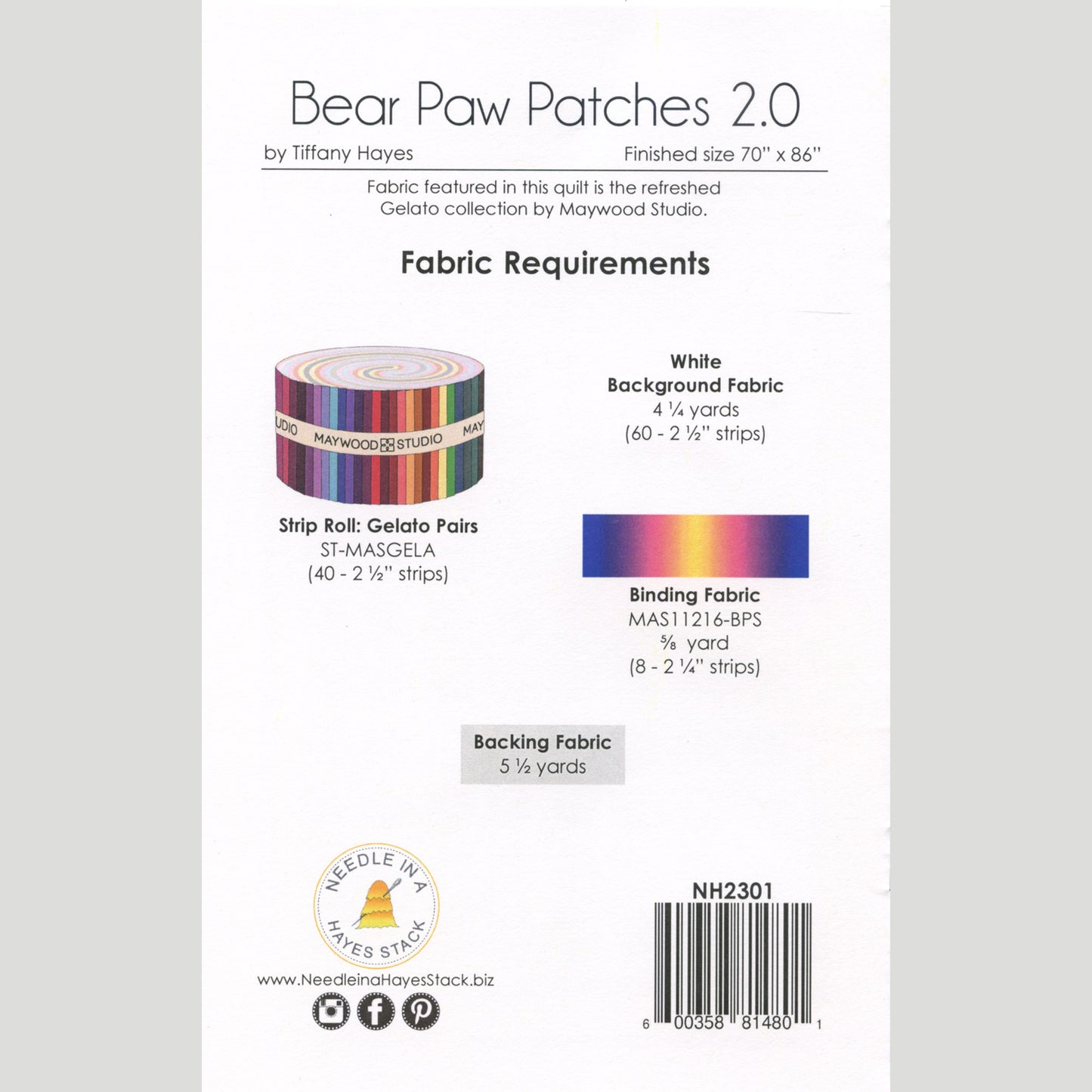 Bear Paw Patches 2.0 Pattern Alternative View #1