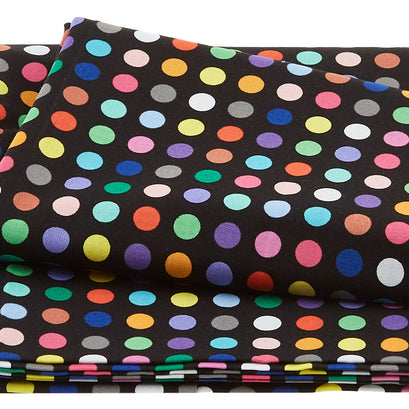 Never Enough Dots Favorites Medium Dots Black 2 Yard Cut