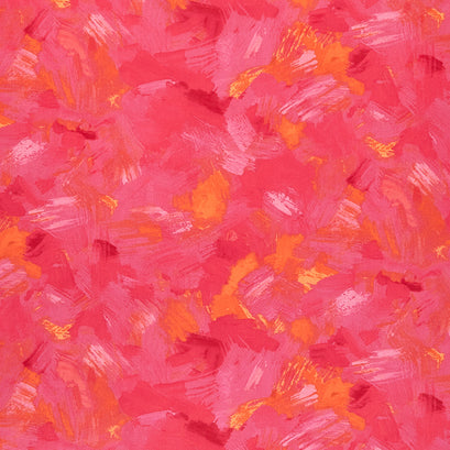 Brushy - Brushstrokes Azalea Yardage