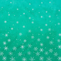 Ombre Flurries Metallic - Snowflakes Kelly Yardage