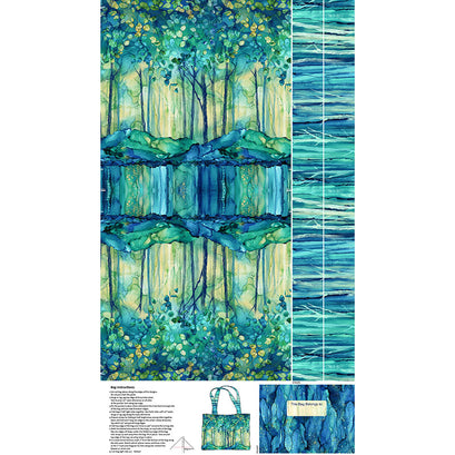 Morning Light - Bag Blue Multi Panel