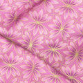 Alluring Butterflies - Petal Geo Purple Metallic Yardage Alternative View #1