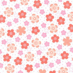 Cozy Cotton Flannels - Flowers Peach Multi Yardage