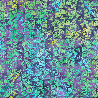 Happy Hive Batiks - Humming Bird Nectar Purple Eggplant Yardage