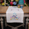 Allium in Blue & Purple Table Runner Embroidery Kit