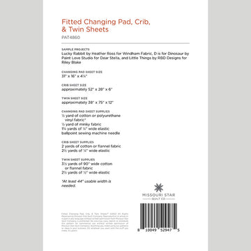 Digital Download - Fitted Changing Pad, Crib & Twin Sheets Pattern by Missouri Star Alternative View #1